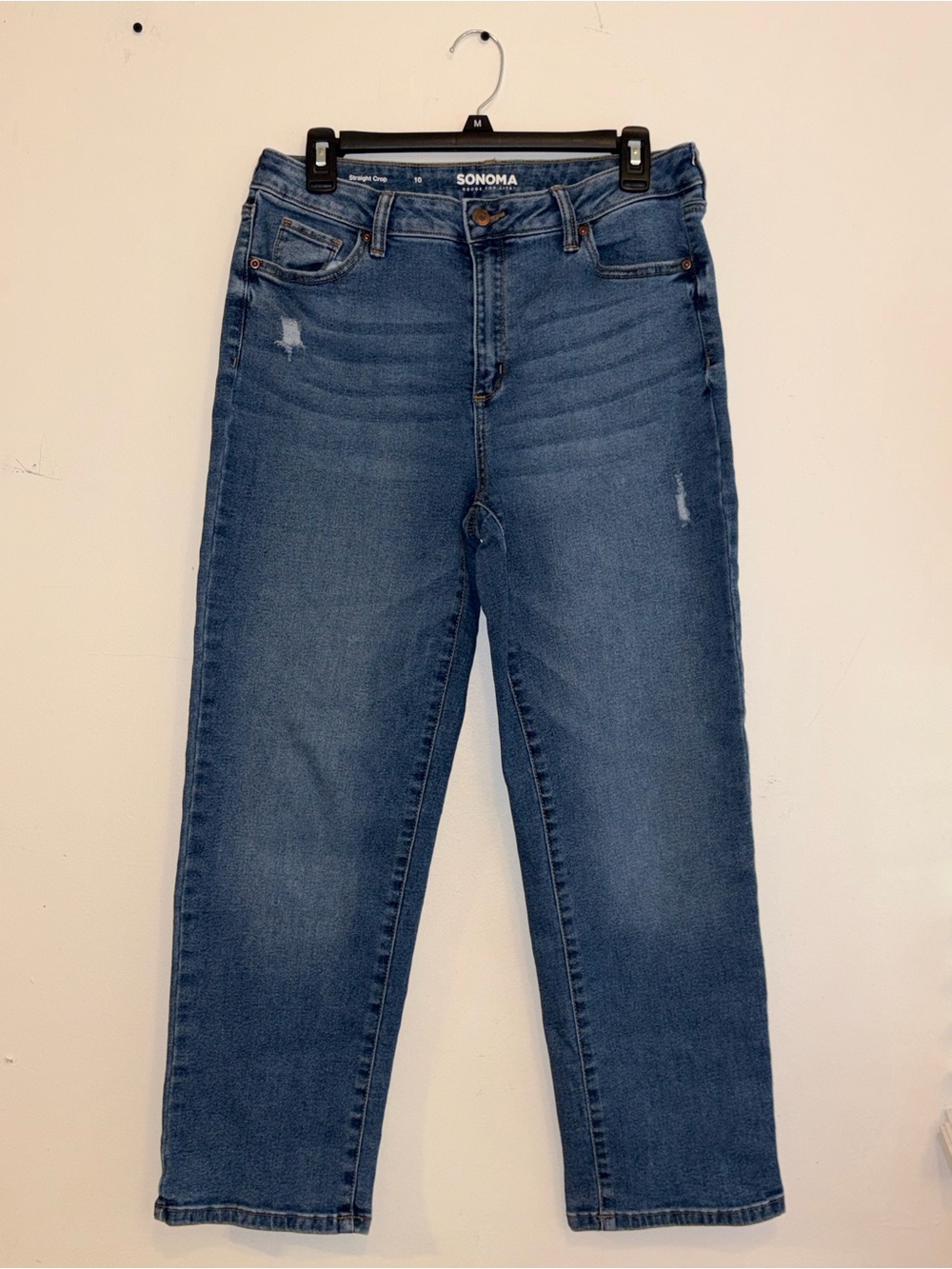 SONOMA Straight Leg Jeans in Medium Blue Wash